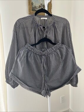 Doen Blouse & Short set | Sz S